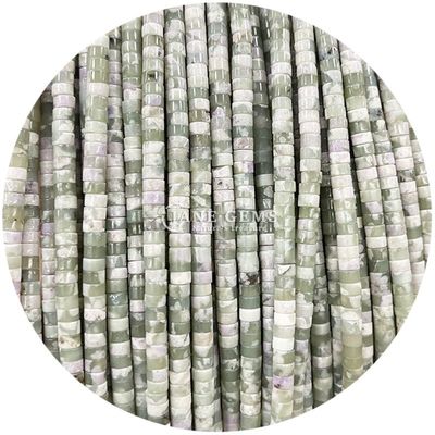 Batu alam Sudut kanan Lolos Manik-manik Strand Crystal Peace Jasper Aquamarine Manik-manik Strands