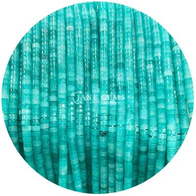 Batu alam Sudut kanan Lolos Manik-manik Strand Crystal Peace Jasper Aquamarine Manik-manik Strands