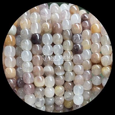 Permata Manik-manik Hijau Aventurine Violet Batu Kristal Alam Batu permata Bentuk apel Untaian manik-manik longgar untuk pembuatan perhiasan