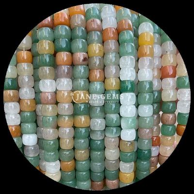 Permata Manik-manik Hijau Aventurine Violet Batu Kristal Alam Batu permata Bentuk apel Untaian manik-manik longgar untuk pembuatan perhiasan