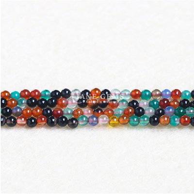 Natural Healing Crystal Stone Gemstone Polished Smooth Loose Round Beads untuk pembuatan perhiasan