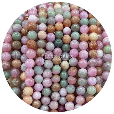 Batu Alam Pelangi Pink Xinjiang Kalcedonia Untuk Perhiasan Membuat Gelang Gelang buatan tangan