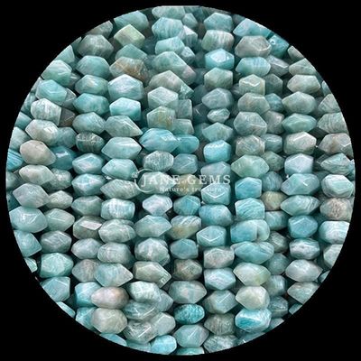 Batu permata manik kristal alami amazonite mata elang batu permata tidak teratur berbentuk tumbled longgar manik untaian untuk pembuatan perhiasan