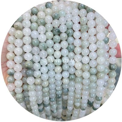 Natural Gemstone Manik-manik Strand Bulat Batu Kristal Lolos Manik-manik Untuk Perhiasan Gelang Membuat