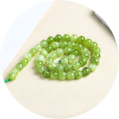 Xinjiang Kalcedony Bead Strands Batu Bentuk Bulat untuk Perhiasan dalam Warna Amazonite