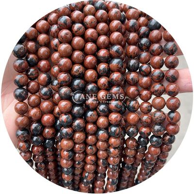 Batu permata alami Semi-Permata Batu Samudra Jasper Naga Darah Lolos Strand Manik-manik Untuk pembuatan perhiasan