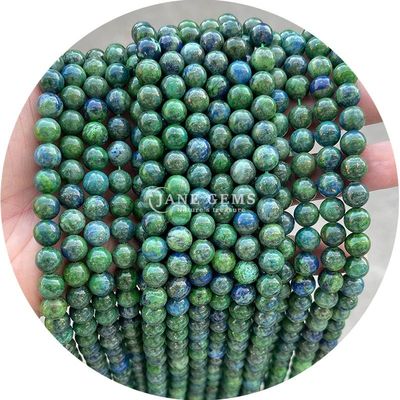 Batu permata alami Semi-Permata Batu Samudra Jasper Naga Darah Lolos Strand Manik-manik Untuk pembuatan perhiasan