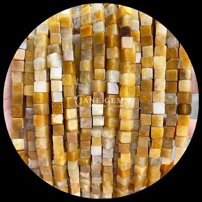 Cube Square Shape Howlite Lapis Lazuli Untaian manik longgar untuk pembuatan perhiasan DIY