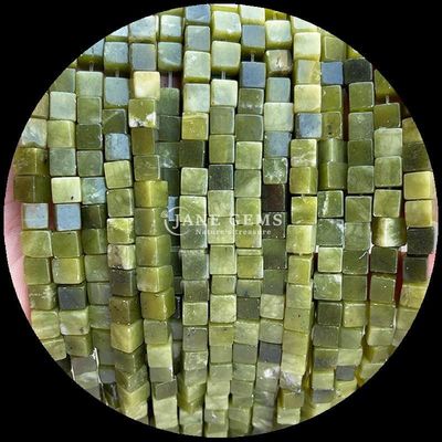Jade Selatan Alam Amazonite Bentuk persegi Batu permata Untaian manik-manik untuk DIY Perhiasan dan energi penyembuhan