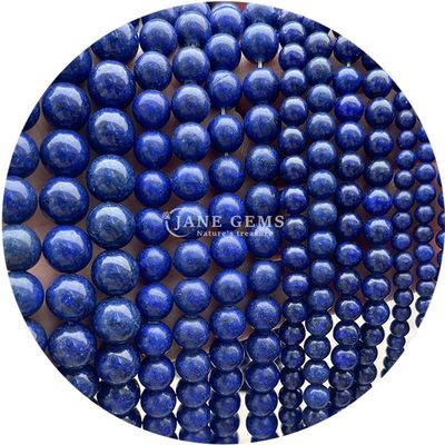 Natural Smooth Charm Gemstone Semi Precious Lapis Lazuli Perhiasan Batu Lolos Untuk Perhiasan