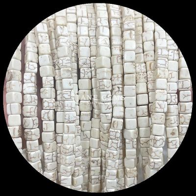 Bentuk kubus persegi Batu permata alami manik merah pirus hitam agate lepas manik untaian Untuk perhiasan DIY