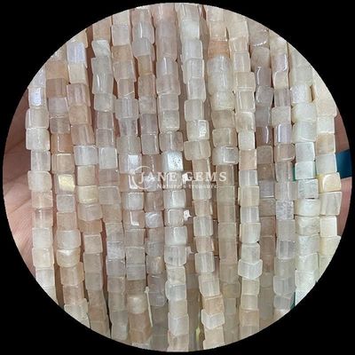 Bentuk kubus persegi Batu permata alami manik merah pirus hitam agate lepas manik untaian Untuk perhiasan DIY