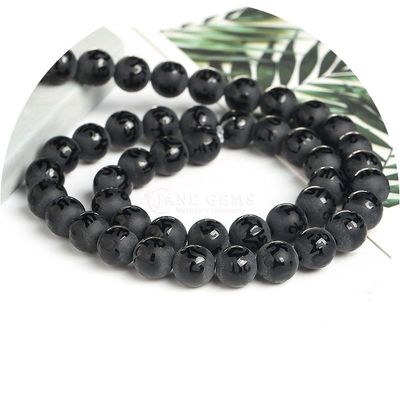 Matt Agate Six-Word Mantra Loose Beads Diy Perhiasan Aksesoris Buddha Manik-manik Gelang Manik-manik Agate Ukiran