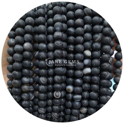 Frosted Agate Matte Loose Beads Handmade Semi Finished Products Untuk Hadiah Ulang Tahun