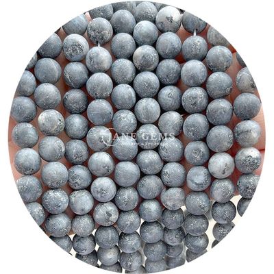 Frosted Healing Matte Round Beads Produk Semi Finished Untuk DIY Hadiah Perhiasan buatan tangan
