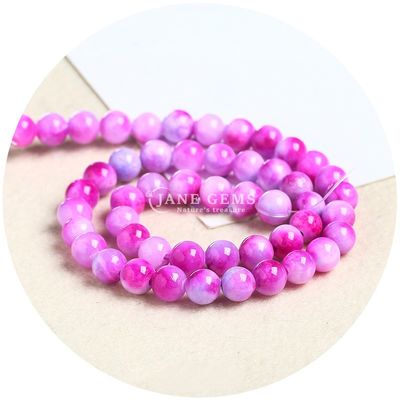 Pelangi Persia Jade Lolos Manik-manik Bentuk Bulat Manik-manik Diy Perhiasan Aksesoris Untuk Hadiah