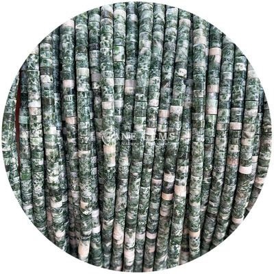 Manik-manik Kristal Bentuk Sudut Kanan Dalmatian Jasper Manik-manik Lolos Untuk Membuat Kerajinan DIY