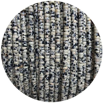 Manik-manik Kristal Bentuk Sudut Kanan Dalmatian Jasper Manik-manik Lolos Untuk Membuat Kerajinan DIY