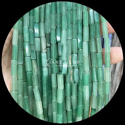 Natural Green Aventurine Indian Agate Gemstone Bead Strands untuk DIY Perhiasan dan Penyembuhan