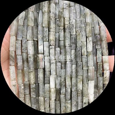Bentuk persegi panjang Batu permata Untaian manik Kuning Jade Pink Aventurine
