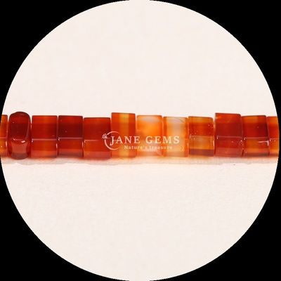 Batu permata kubus manik-manik dalam berbagai warna kristal merah Agate Rose Kuarsa untuk perhiasan DIY