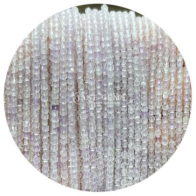 Perhiasan khusus manik-manik Batu Bulan Putih Prehnite Ungu Jade Perhiasan longgar