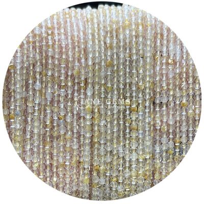 Perhiasan khusus manik-manik Batu Bulan Putih Prehnite Ungu Jade Perhiasan longgar