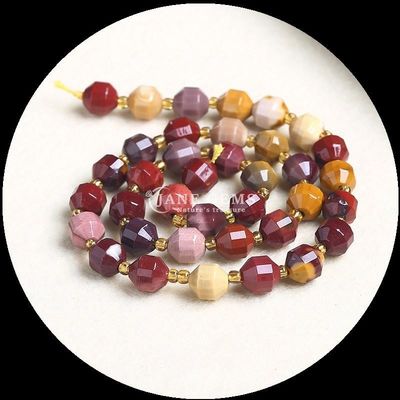 Natural Olive Shape Beads Faceted Loose Stone Bead Red Jasper Mookite Loose Strands untuk Perhiasan DIY