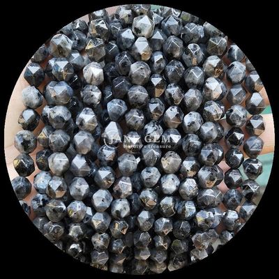 Batu permata berfacet Bentuk berlian alami Rhodonite Amazonite Manik-manik Untaian Lolos