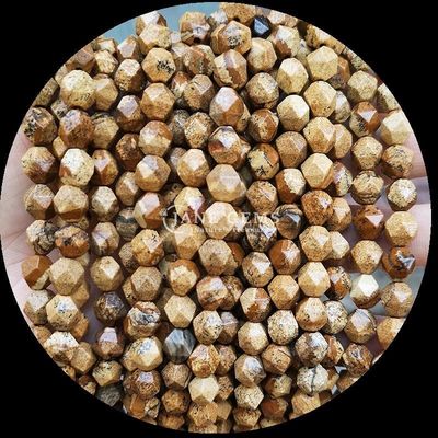 Batu permata berfacet Bentuk berlian alami Rhodonite Amazonite Manik-manik Untaian Lolos