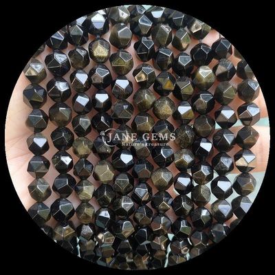 Manik-manik berlapis berlian berwarna-warni dan untaian batu pasir biru untuk pembuatan perhiasan DIY