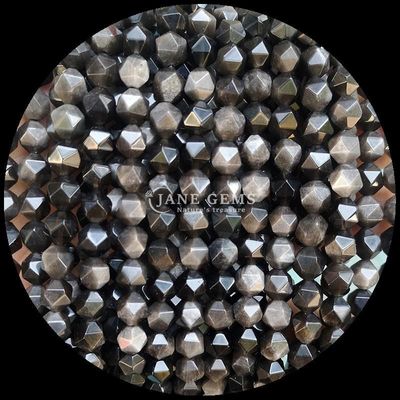 Manik-manik berlapis berlian berwarna-warni dan untaian batu pasir biru untuk pembuatan perhiasan DIY