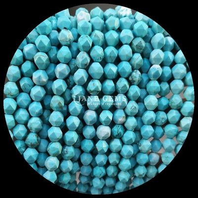 Fasilitas Multi Warna Howlite Peta Batu Lolos Strand Batu permata manik-manik untuk perhiasan DIY