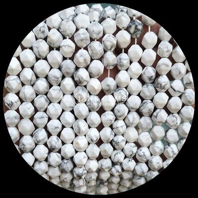 Fasilitas Multi Warna Howlite Peta Batu Lolos Strand Batu permata manik-manik untuk perhiasan DIY