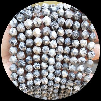 Fasilitas Multi Warna Howlite Peta Batu Lolos Strand Batu permata manik-manik untuk perhiasan DIY