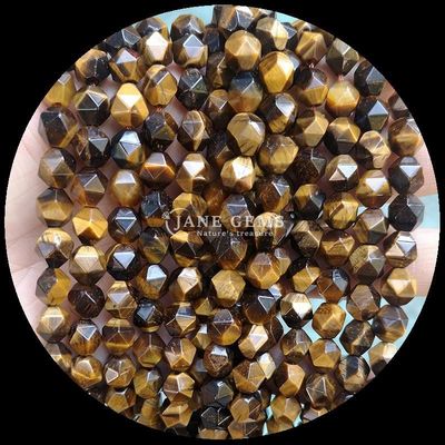 Batu permata manik-manik berlian Berbagai warna mempesona Perhiasan DIY 6mm 8mm 10mm Tourmaline Blue Tiger's Eye Serat longgar