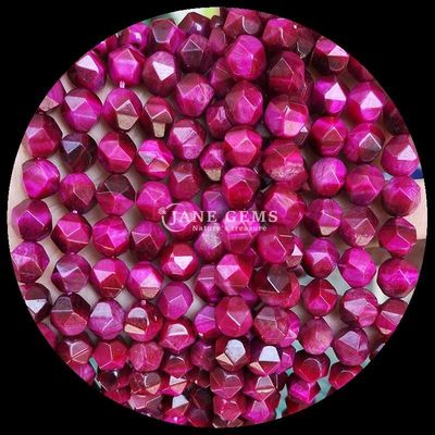 Multi warna Healing Energy Faceted halus Batu Manik Mata Harimau Hijau untuk pembuatan perhiasan