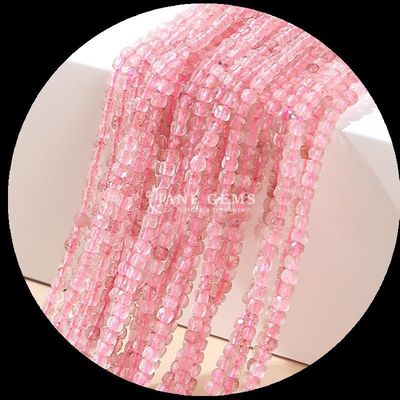 Multi warna alami mini kubus persegi batu permata manik mawar Kuarsa Apatit untuk DIY gelang kalung anting Perhiasan pembuatan