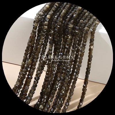Multi warna alami mini kubus persegi batu permata manik mawar Kuarsa Apatit untuk DIY gelang kalung anting Perhiasan pembuatan