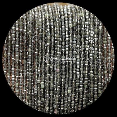 Batu permata Kubu Manik-manik Ruby Zoisite Mata Harimau Lolos Strands Square Manik-manik untuk DIY Perhiasan Membuat