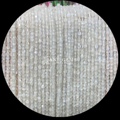 Customisable Cube Square Gemstone Beads Gold Rutilated Quartz Prehnite Loose Strands Beads untuk pembuatan perhiasan
