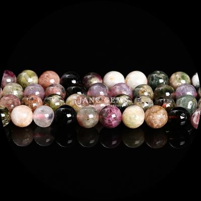 Bentuk Bulat Bermacam-macam Manik-manik Batu Permata Alam Labradorite Amazonite Untaian Lolos Untuk Desain Perhiasan DIY