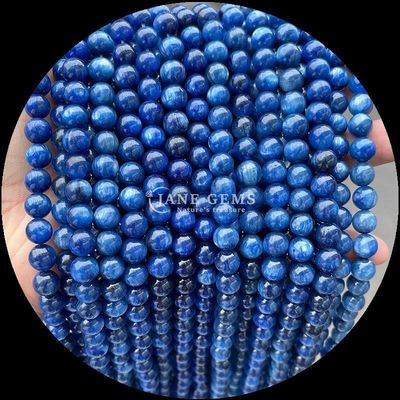 Batu permata alami dengan potongan bulat Batu bulan Fluorit Samudra Jasper Strands longgar manik-manik untuk perhiasan DIY