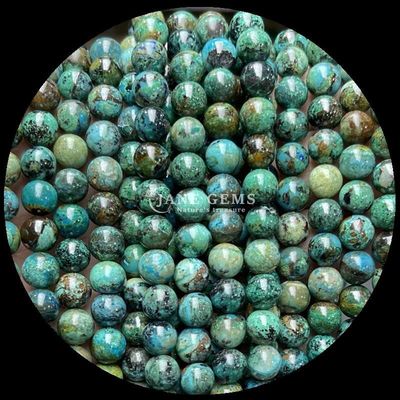 Berbagai Warna Bulat Batu permata alami manik-manik Ruby Zoisite Apatit untuk pembuatan perhiasan