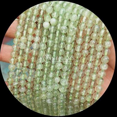 Batu permata bulat yang dipoles DIY manik-manik Lapis Lazuli Malachite Tourmaline Untaian longgar untuk pembuatan perhiasan