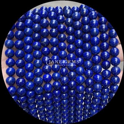Batu permata bulat yang dipoles DIY manik-manik Lapis Lazuli Malachite Tourmaline Untaian longgar untuk pembuatan perhiasan