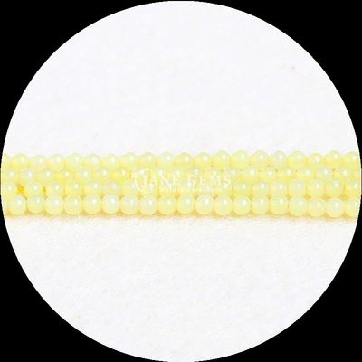 Vivid Round Multi Color DIY Perhiasan Mini Lolos Tourmaline Yellow Jade Lolos Strands Manik-manik
