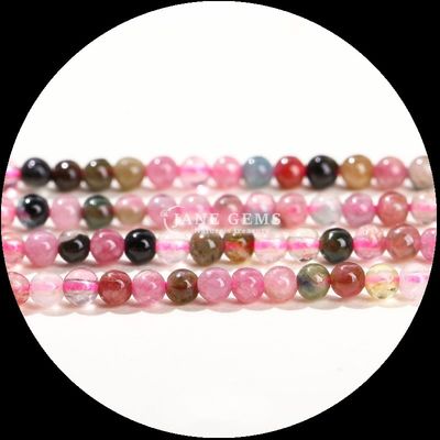 Natural Multi Color Round Gemstone Beads African Turquoise Green Dot Untuk Gelang Kalung Earrings DIY Perhiasan Membuat