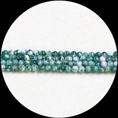Natural Multi Color Round Gemstone Beads African Turquoise Green Dot Untuk Gelang Kalung Earrings DIY Perhiasan Membuat