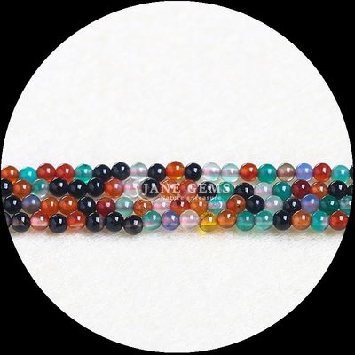 Batu permata alami manik-manik multi-warna Pink Aventurine Sunstone Strands manik-manik longgar